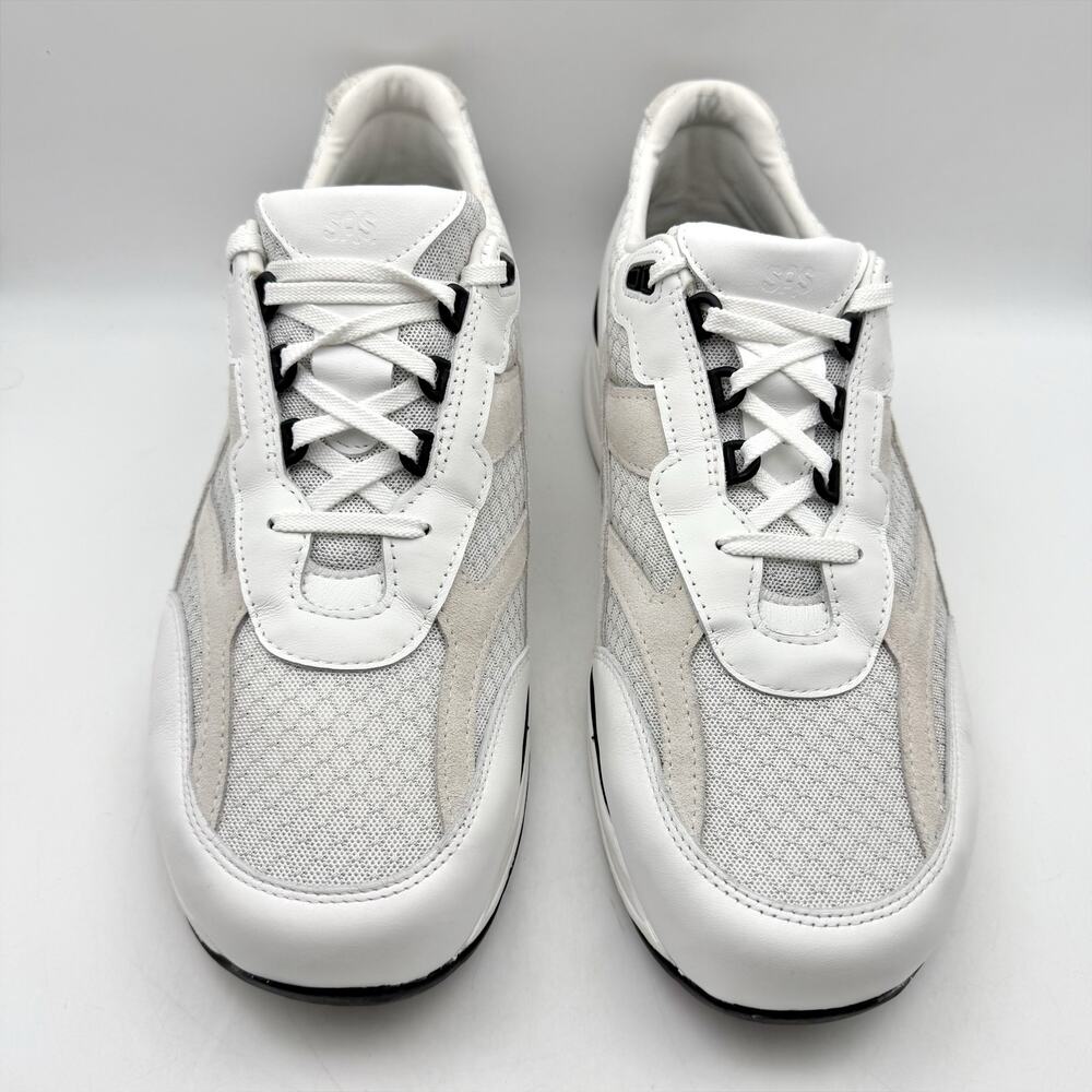 SAS Mens Journey Mesh Walking Sneakers US 14.5 Wide EU 47.5 White Suede NWOB - Picture 6 of 12